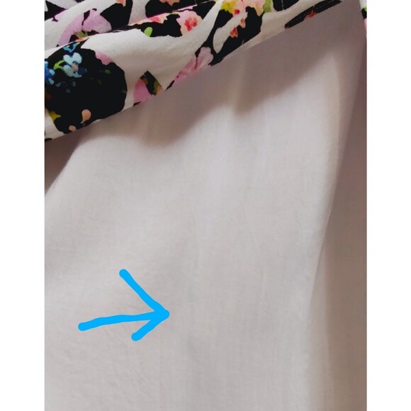 GUESS Floral On/ Off shoulder Maxi Dress Pink M Front Slit Smocked Walk-… - Picture 11 of 14